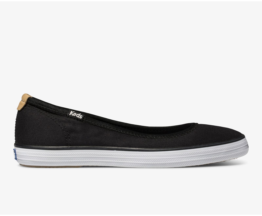 Keds Womens Slip Ons Black - Bryn - 261EWGZAD